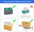 NiHome Hand Towel Box Cover for Kleenex, Natural Bamboo Tissue Box Cover for Home, Office, Bathroom Decor, Fits
