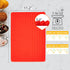 Silicone Pyramid Pan,16 x 11 inches Large Red Pyramid Baking Mat, Cooking Pan Oven Tray Baking Sheet Pastry Cooking Mat 2 Pack(Red)