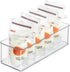 4 PACK Heyuzb Freezer Organizer Bins Clear Stackable Storage Bins for Fridge Organization and Storage