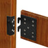 Bed Frame Heavy Duty Hook Slot Bracket, Bed Hardware Plate Attachment for Wooden Bed (2pcs)