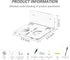 3 Pack Sezanrpt Clear Acrylic Wall Shelf for Smart Security Cameras, Baby & Pet Monitors, Small Floating Shelf