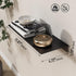 Danpoo Black Metal Wall Shelf - Small Floating Shelf, 12" Display Shelves for Bathroom Storage