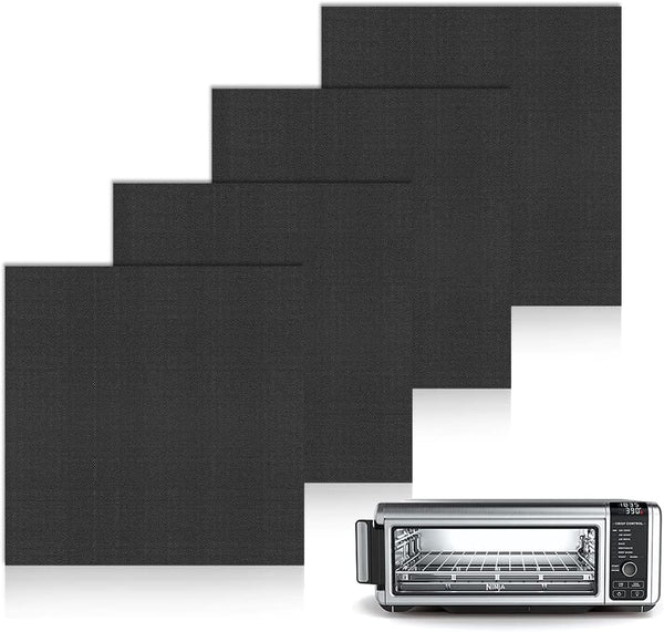 4 Pack Non-stick Reusable Air Fryer Liners for Ninja Flip Toaster Oven & Air Fryer