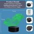 F1 3D 16 4 Dimmable, Car Night Light, Formula One Gifts, Illusion Lamp with Remote Control, RGB Colors, Flashing Modes