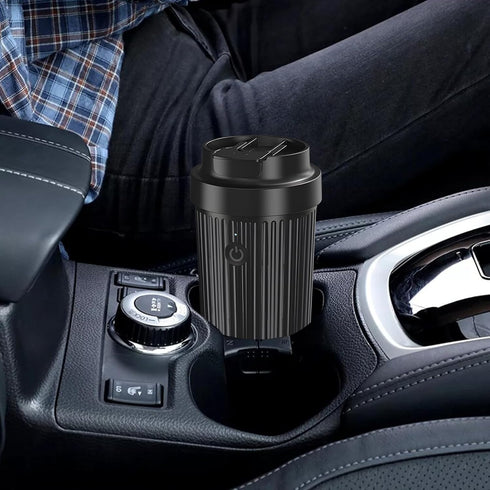 Switch|12 OZ Heated Cup,Car Cup Holder,Intelligent Cooler Mug|One Touch Coffee Mug|Car Smart Heating & Cooling