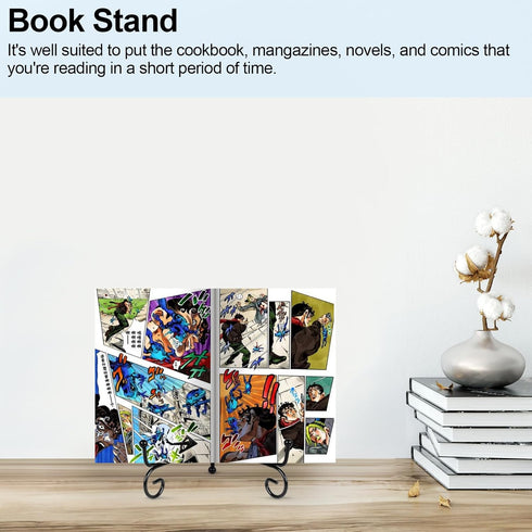 6 Pack 5 Inch Plate Stands for Display, Metal Picture Frame Holder Stand for Artworks, Small Easel for Photos, Platters