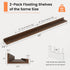 48 inch Set 2, RICHFOCUS Picture Ledge Shelf, Floating Shelves of Wood Wall Shelves with Lip, Wall Decor Storage