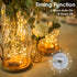 16FT 50LED kolpop Fairy Lights Battery Operated with Timer, Mini String Light Battery Powered, Warm White Tiny