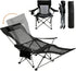 Zero Gravity Chair Reclining Folding Chair with Removable Footrest and Pillow &