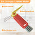 3 in 1 Cup Lid Gap Cleaning Brush Set, Multifunctional Bottle Cleaning Brush Tools (3Pcs, Blue) for Home Kitchen