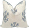 Jillien Harbor The Mary Blue and White Decorative Throw Pillow Cover Floral