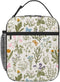 Pretty Wild Floral Insulated Lunch Bag, Reusable Cooler Tote for Girls & Boys, Leakproof Thermal Lunch Box for School