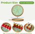 Round Rattan Tray with Mother of Pearl Inlay, Wicker Serving Tray Mother for Decor, Rattan Round Wicker Coffee Table