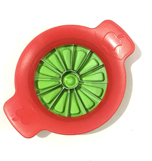 Apple Cutter Stainless Steel Fruit Slicer, 12 Sharp Serrated Blades for Apple, Pear, Potato, Premium Divider