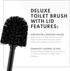 2 Pack ToiletTree Products Deluxe Toilet Brush with Lid - Black