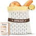 sornivra 2 Pack Reusable Beeswax Bread Bags for Sourdough & Homemade Bread, XL Cotton Storage Bag to Keep Loaves Fresh