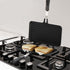 SOUJOY Sandwich Maker, Non-stick Grill Panini Maker with Handle, Stovetop Toasted Aluminum Flip Pan for Indoor Outdoor
