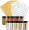 Talented Kitchen 272 Spice Labels Stickers, Clear Preprinted for Kitchen Spice Rack Organization