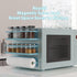 4 Pack Magnetic Spice Rack For Refrigerator, Space Saving Magnetic Shelf For Fridge Blue With Magnetic Paper Towel