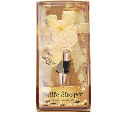 VIDACONTIGO 15 15) PCS Rose Gold Wine Bottle Stoppers for Wine Bottles, Wedding Favors for Guests, Bridal & Baby Shower