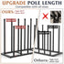 19.5 Inches 6 Closet, HzTinT Boot Rack, Boot Rack Organizer Tall Boots, Stainless Steel Boot Storage Holder, Free