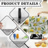 Floral Lemon Print Stand Mixer Dust-proof Cover - Appliance Dust Cover with Pocket and Handle, Easy to Clean