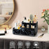 Countertop Tray,Countertop Electric Toothbrush Holder for Bathroom, Plastic Bathroom Organizer Compartment, Vanity
