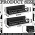 2 Pack Beeveer Black Cat Magnetic Spice Rack for Refrigerator Metal Magnet Basket Shelf for Fridge Seasoning Storage