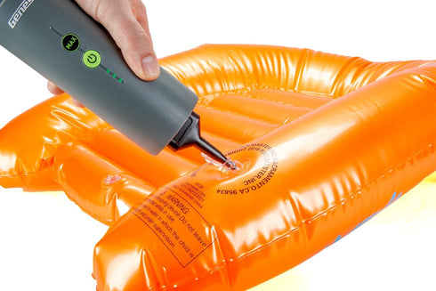 Genesis GLVC08B 8V Compact Rechargeable Vacuum and Inflator with Dust Brush, Inflator Nozzle, 2.0 Ah Battery, Charger,