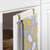 mDesign Steel Over Door Curved Towel Bar Storage, Hanger for Kitchen or Bathroom, 2 Pack, Soft Brass