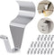 Amuille 20 Pack Vinyl Siding Hooks, No Hole Siding Hanging Hangers, Heavy-Duty
