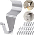 Amuille 20 Pack Vinyl Siding Hooks, No Hole Siding Hanging Hangers, Heavy-Duty