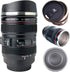 Camera Lens Coffee Mug with Slider Lid – Realistic DSLR Thermos Cup, Novelty Gift for Photographers and Coffee Lovers
