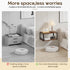 Floating Nightstand, Wood Bedside Shelf Wall Mounted Nightstand, Floating Bedside Table Wall Shelf for Bedroom, Living