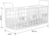 Rae Dunn 3 Section Utensil Holder, Metal Wire Basket Organizer for Silverware and Kitchen Accessories