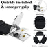 Morcheiong 4 Pack Adjustable Bed Sheet Fasteners Straps - Black, Bedding Holder Strap for Bedsheet Tie Downs