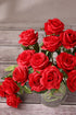 Luyue 10PCS Artificial Roses Flower with Stems, Realistic Long Stem Faux Rose for Valentine's Day Wedding Home Decor