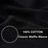 Homaxy 100% Cotton Kitchen Towels - Waffle Weave Soft and Absorbent Dish Towels - 4 Pack Quick Dry Kitchen Hand Towels - 16 x 26 Inches Dish Towels for Kitchen Drying - Black by Homaxy