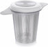 Teabloom Universal Loose Tea Infuser with Dual-function Lid, Fits Cups, Mugs, and Teapots