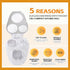 Solaceura 3-In-1egg Slicer For Hard Boiled Eggs,Stainless Heavy Duty Steel Egg Slicer Kitchen Gadget, Fit