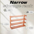 Eloplzxe 4 Closet,Small Closet 26.777.4819.3inch Shoe Rack,Small Tier Shoe Organizer Storage Shelf,Bamboo Narrow Shoe
