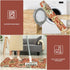 Homcomoda Kitchen Mats 3 Piece Set, Non Slip Washable Floral Kitchen Rugs for Sink, Laundry Room