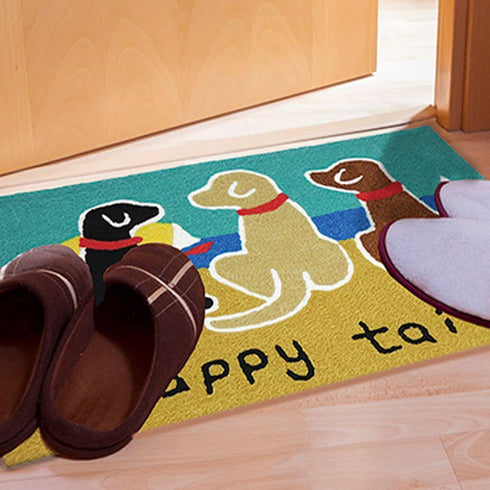 Jellybean Colorful Happy Tails Accent Rug