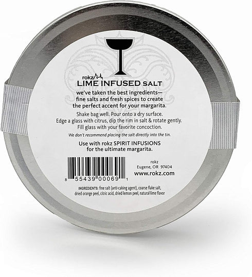 Rimmerz, 4oz (Pack 2) Rokz Lemon Drop & Lime Cocktail Sugar and Salt