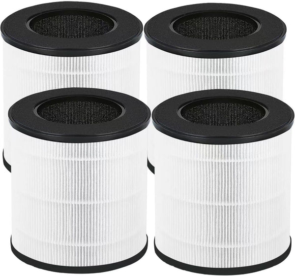 B-D02U Filter Replacement for VEWIOR B-D02U Air Purifier and MOO-KA B-D02L, 3-in-1 H13 True HEPA Filter