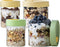 Overnight Oats Containers with Lids, 22oz & 16 oz Glass Jars with