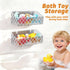 2 Pack Natheeph Bath Toy Storage Holder, Large Capacity Bath Toy Organizer for Tub Clear Baby Bathtub Toy Storage Multi
