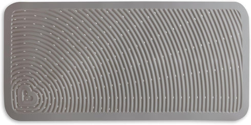 36"x17", Munchkin Soft Spot Baby Bath Mat for Tub, Cushioned Bathtub Mat for Toddlers and Kids, Grey