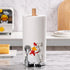 Polytree Countertop Farmhouse Rooster Chef Paper Towel Holder Stand with Decoration,Hand-Carved Wood Style for Kitchen