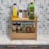 Sorbus 2-Tier Bamboo Countertop Shelf with Hidden Drawer, Makeup Organizer, Multi-Purpose Storage for Skincare